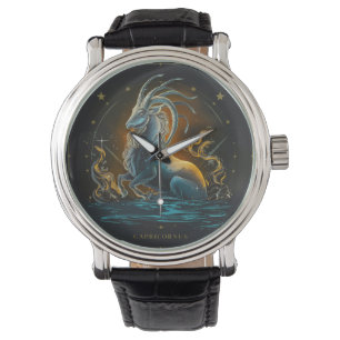 Steinbock-Sternzeichen Armbanduhr