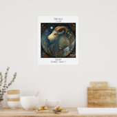 Steinbock-Sternzeichen Astrologie Name & Geburtsta Poster (Küche)