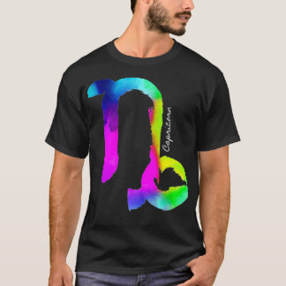 Steinbock-Sternzeichen Bunt Astrologie Dezember T-Shirt