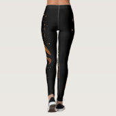 Steinbock Sternzeichen Gold Pferd Astrologie Leggings (Rückseite)