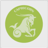 Steinbock, Sternzeichen, Horoskop, Astrologie Aufkleber (Vorderseite)
