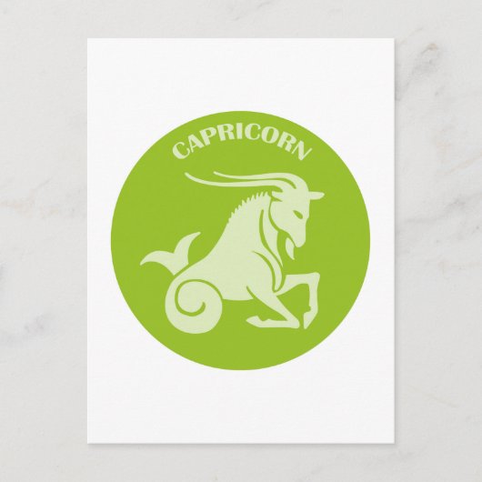 Steinbock, Sternzeichen, Horoskop, Astrologie Postkarte (Vorderseite)