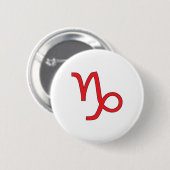 Steinbock, Sternzeichen, Horoskop Button (Vorne & Hinten)