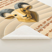 Steinbock-Sternzeichen Moderne 3D-Astrologie-Desig Sherpadecke (3/4)