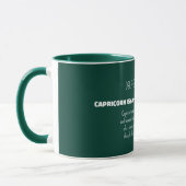 Steinbock-Sternzeichen Persönlichkeitsmerkmale Tasse (Links)