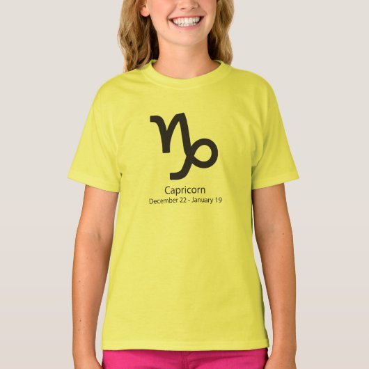Steinbock-Sternzeichen T-Shirt (Vorderseite)