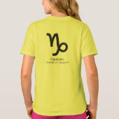 Steinbock-Sternzeichen T-Shirt (Rückseite)