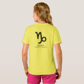 Steinbock-Sternzeichen T-Shirt (Schwarz voll)