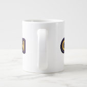 Steinbock-Sternzeichen-Textdesign Jumbo-Tasse (Rückseite)