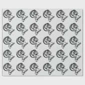 Steinbock-Sternzeichen und Symbol Silber Geschenkpapier (Flach)