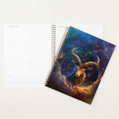 Steinbock-Sternzeichen Wasserfarben-Design Planer (Anzeige)