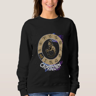 Steinbock-Symbol Horoskop Sternzeichen Symbol Ster Sweatshirt