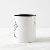 Steinbock-Tasse Zweifarbige Tasse (Mittel)