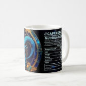 Steinbock-Thematischer Nährwert Kaffeetasse (VorderseiteRechts)