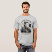 Steinbock-Tier-Shirt zum Sternzeichen T-Shirt (Vorne ganz)