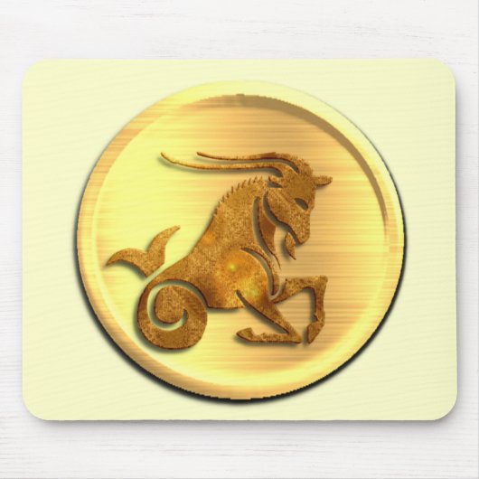 Steinbock-Tierkreis-Mausunterlage Mousepad (Vorne)