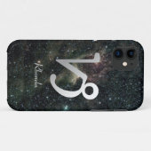 Steinbock-Tierkreis-Stern-Zeichen-Universum Case-Mate iPhone Hülle (Rückseite (Horizontal))