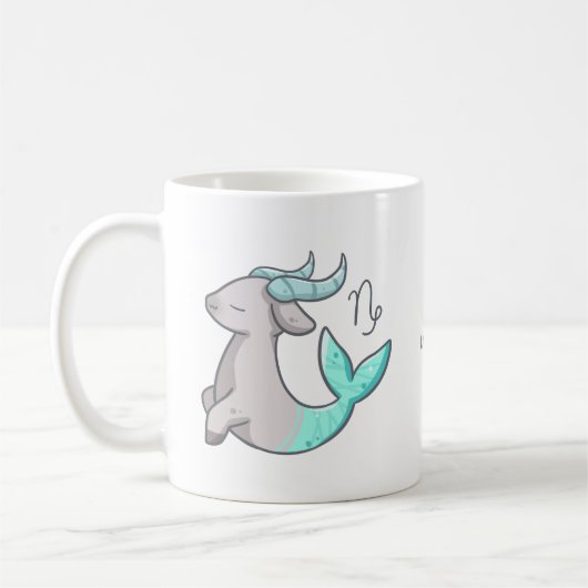 Steinbock-Tierkreis-Tier-Tasse Kaffeetasse (Links)