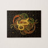 Steinbock-Tierkreis-Zeichen-Erdelement Puzzle (Horizontal)