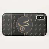 Steinbock-Tierkreis-Zeichen personalisiert Case-Mate iPhone Hülle (Rückseite (Horizontal))