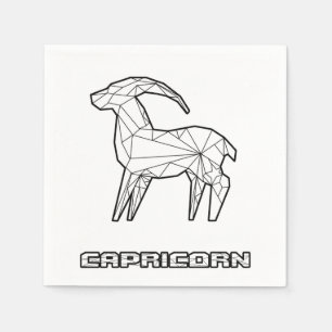 Steinbock-Tierkreis-Zeichen-Serviette Serviette