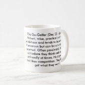 Steinbock-Tierkreis-Zeichen-Tasse Kaffeetasse (VorderseiteRechts)