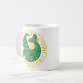 Steinbock Tierkreiszeichen Kaffeetasse (Vorderseite Links)