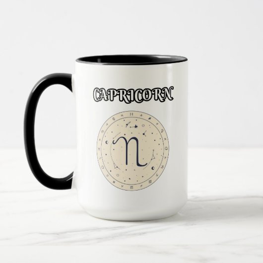 Steinbock Tierkreiszeichen Tasse (Links)
