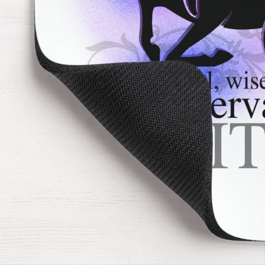 Steinbock über Sie Mousepad (Ecke)