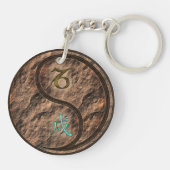 Steinbock und Erdhund Schlüsselanhänger (Rückseite)