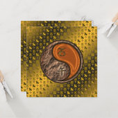 Steinbock und Holzpferd Karte (Vorderseite/Rückseite Beispiel)