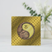 Steinbock und Metalldrache Karte (Stehend Vorderseite)