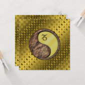 Steinbock und Metalldrache Karte (Vorderseite/Rückseite Beispiel)