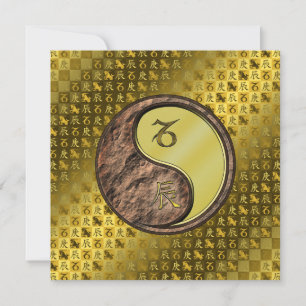 Steinbock und Metalldrache Karte