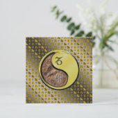 Steinbock und Metallkaninchen Karte (Stehend Vorderseite)