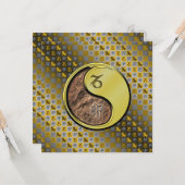 Steinbock und Metallkaninchen Karte (Vorderseite/Rückseite Beispiel)