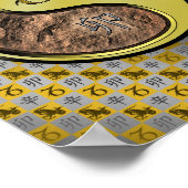 Steinbock und Metallkaninchen Poster (Ecke)