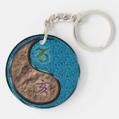 Steinbock und Wasserbohne Schlüsselanhänger (Rückseite)