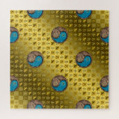 Steinbock & Wasser-Drache Puzzle (Horizontal)