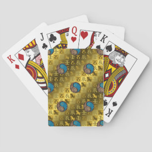 Steinbock & Wasser-Drache Spielkarten