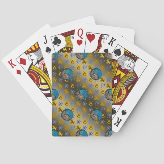 Steinbock & Wasser Kaninchen Spielkarten (Rückseite)