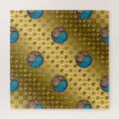 Steinbock & Wasser-Ratte Puzzle (Horizontal)