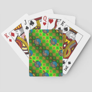 Steinbock & Wasser Ziege Spielkarten