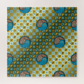 Steinbock & Wasserschlange Puzzle (Horizontal)