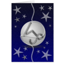 Steinbock-Weihnachtskarte