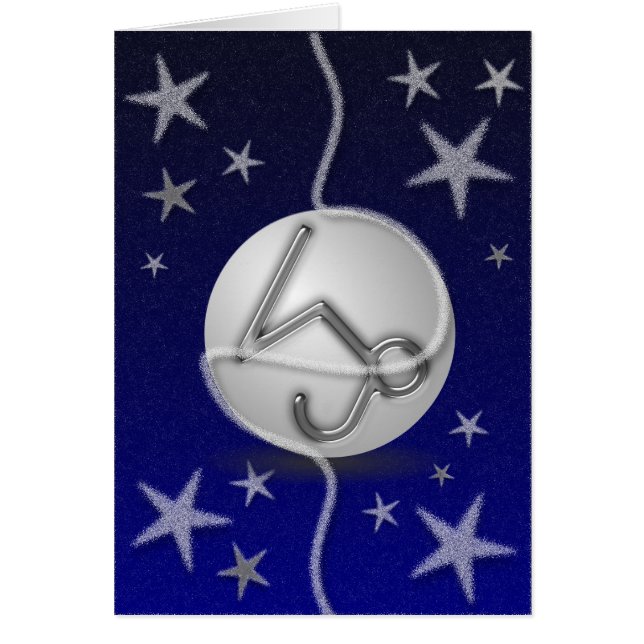 Steinbock-Weihnachtskarte (Vorne)