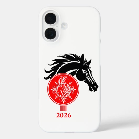 Steinbock x Jahr des Pferdes 2026 Case-Mate iPhone Hülle (Rückseite)