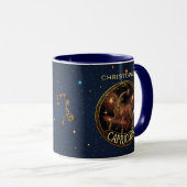 Steinbock-Ziege mit Horn-Zodiakssymbol Tasse (VorderseiteRechts)