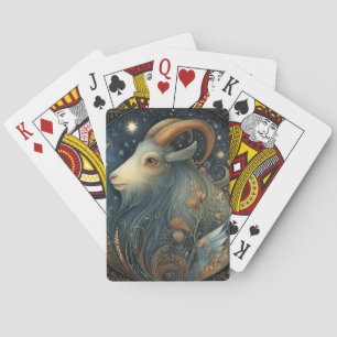 Steinbock-Ziegen-Zodiac-Astrologie-Himmelsgeburtst Spielkarten