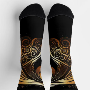 Steinbock-Zodiac Gold Horse Astrologie Socken